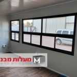 מבנה 6/2.4מ' חלונות אלומיניום